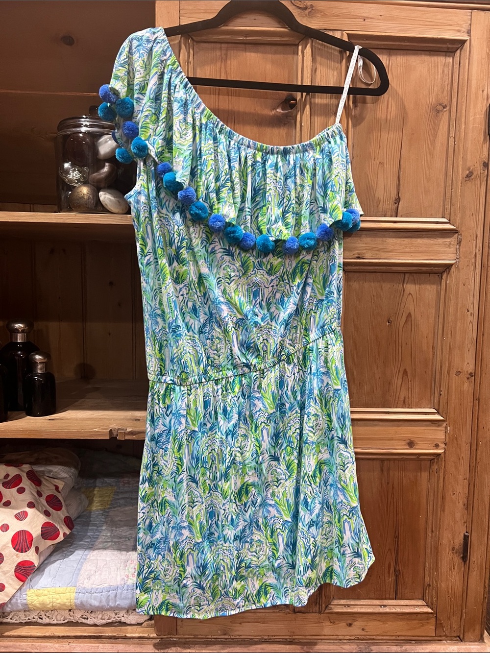 Lilly Pulitzer Idara One-Shoulder Romper